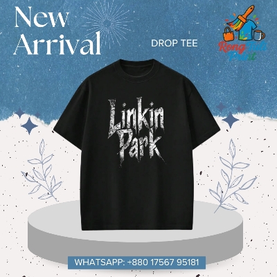 Picture of Linkin Park Band T-Shirt | Oversized Drop Tee | Black Rock Graphic Tee for Men/Women Black