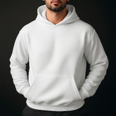 Picture of Premium Quality Plain White Hoody (প্রিমিয়াম কোয়ালিটি প্লেইন সাদা হুডি) | Essential Winter Wear | Minimalist Unisex Sweatshirt White