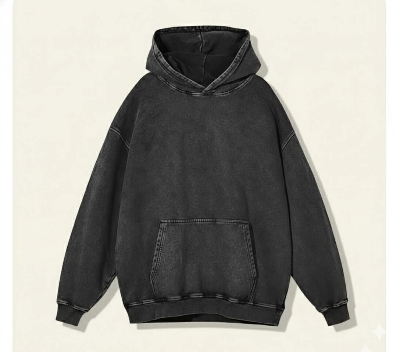 Picture of Oversized Acid Wash Hoodie | Vintage Black Drop Shoulder Sweatshirt for Men/Women| Hudi, Hoodi, Hoody, Hoddie, Hody, Hudie, Hoddy | Winter Sweatshirt শীতের পোশাক | New Hudi / Blanket Hoodie Style Black