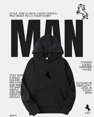 Picture of “Men’s Royal Black Premium Hoodie | Hudi / Hoodi / Hoody / Hoddy / Hoddie / Hodie / Hody / Hode / Huddy Variants | Winter Sweatshirt শীতের পোশাক | High Quality Hoodie for Men, Boys & Youth | New Hudi 2025 Black