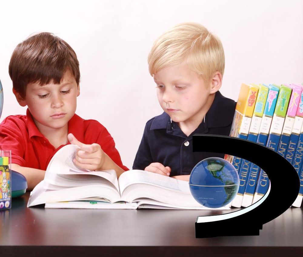 Picture of Magnetic Anti gravity Floating Globe World Map Floating Magnetic levitation Globe Light World Map Electronic Antigravity - Black