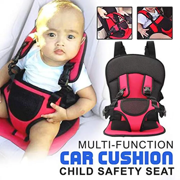 Picture of Multi Function Kids Safety Travel Car Home Cushion Seat Baby Car Safety Seat belt Cushion multicolor - Multicolor