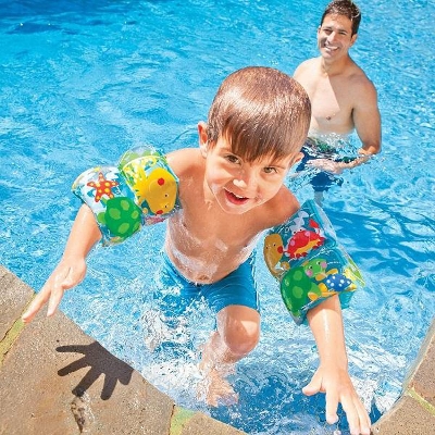 Picture of Kids Swimming Inflatable Armbands Tube Swimming training- Multi Color - Multicolor