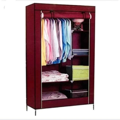 Picture of Portable Canvas China Wardrobe Fabric Wardrobe Ana - Innovative Design - Exclusive Experience - Brown
