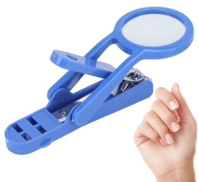 Picture of Exclusive Nail Cutter with Magnifying Glass multicolor Magnifying Glass Nail Cutter Clear  View Reduce Eyestrain Stainless Stee - Multicolor