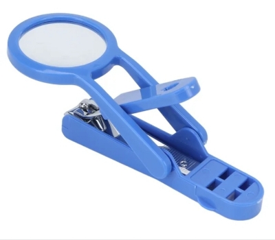 Picture of Exclusive Nail Cutter with Magnifying Glass multicolor Magnifying Glass Nail Cutter Clear  View Reduce Eyestrain Stainless Stee - Multicolor