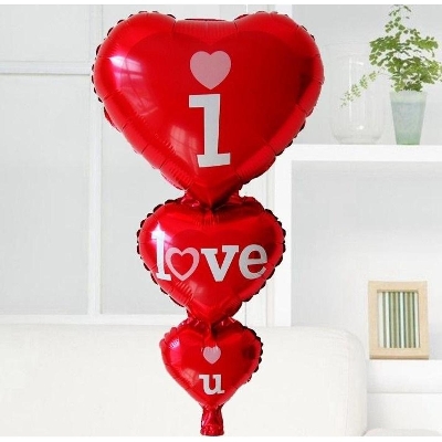 Picture of 3 Tier Love Foil Balloon Party Decoration Engagement Anniversary Weddings Valentine Balloons