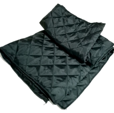 Picture of Black Soft Janamaz Simple Muslim Prayer Mat size 31.5/47.20 inchi