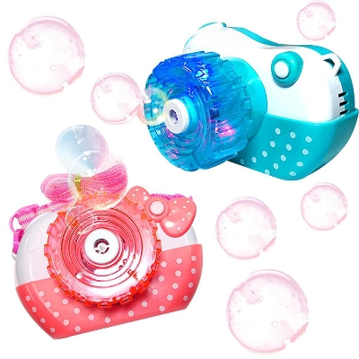 Picture of Camera Shape Bubble Machine Music Light Automatic Blower Education Kids Toy - Not Specified