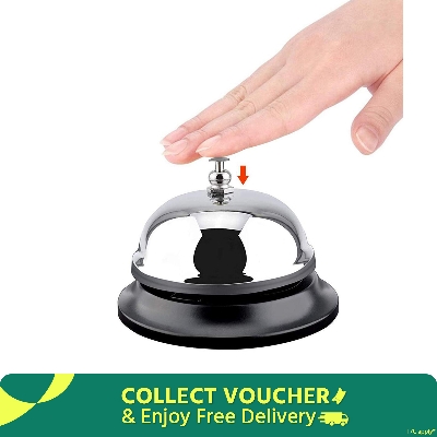 Picture of Modern Styled Service bell Hotel bell Desk bell Metal Anti-Rust Construction For Call Customer Service Restaurant Games Dinner Bell And Teacher Bell