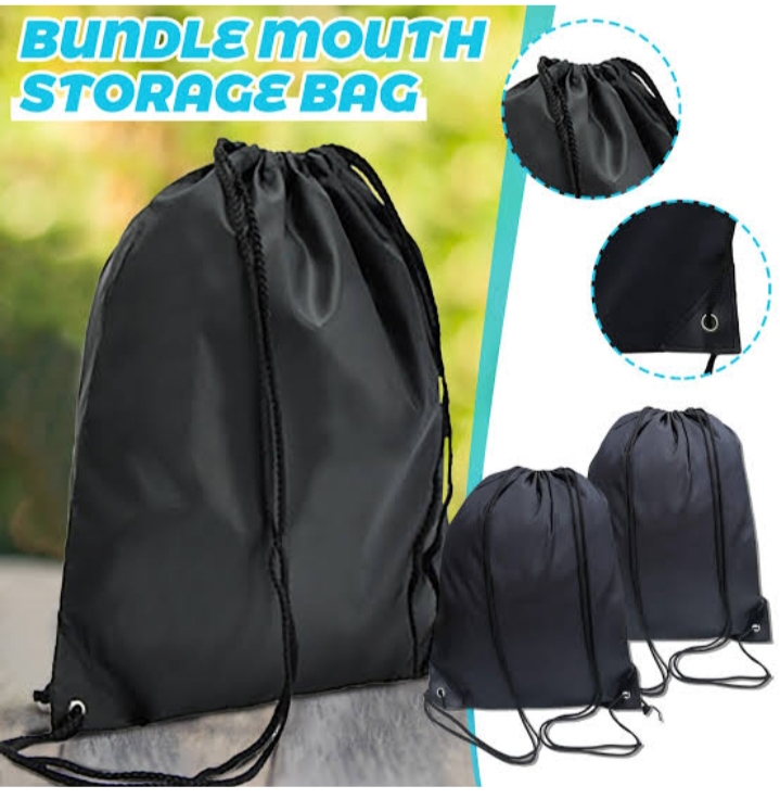 Picture of 1 Pcs Gym bag Full Black swimming bag travel kids sport backpack