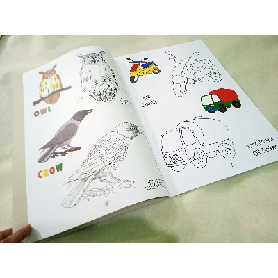 Picture of Cartoon Art Colouring Book Creative Kids book - Multicolor