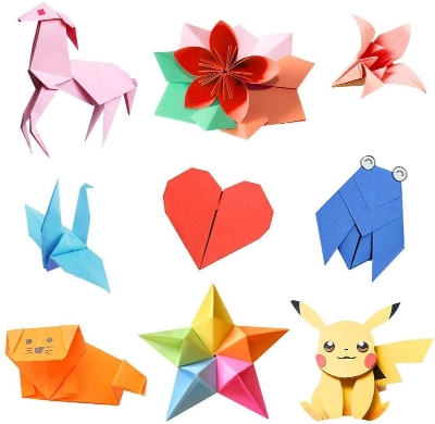 Picture of A4 Size Premium Coloured Paper/Sheets For Art & Craft Projects School Colleges 50 sheet - Multicolor