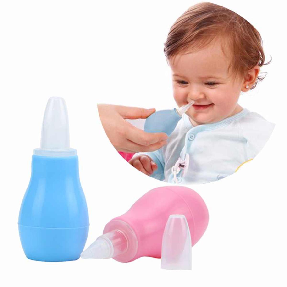 Picture of Newborn Infant Nasal Aspirator, Mucus Suction, Soft Tip, Nose Cleaner Cleaner Nasal Vacuum Mucus Suction Aspirator Soft Tip kit - Multicolor