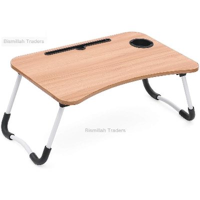Picture of Foldable Bed Desk Study Writing Wooden Table Drawing Desk Tray In Bed For Lazy Mornings - Laptop Table - Laptop Table - Multicolor
