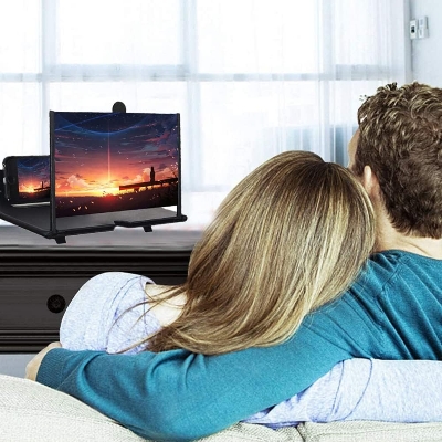 Picture of 10’’ Phone Screen Magnifier 3D HD Phone Amplifier Stretch design Screen Mobile Phone Screen for Watching Movie Videos on All Smartphones - white