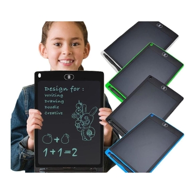 Picture of Electronic Handwriting Pad LCD Writing Tablet Smart Notebook One Button Erase With Pen Drawing Pad LCD Electronic Handwriting Pads Board for Kids Gift - Black