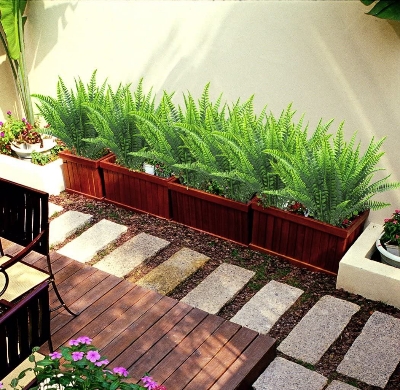 Picture of 2 Branches Artificial Fern Plants UV Resistant Faux Greenery Shrubs Plants Indoor Outside Home Wedding Office Garden Decor