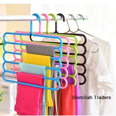 Picture of Pants Clothes Hanger Storage Organiser 1 pcs - Hanger - Multicolor