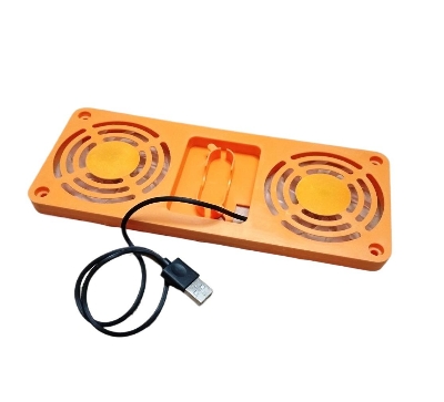 Picture of USB Cooling Fan dual Cooler portable soundless usb fan - Multicolor