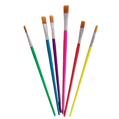 Picture of Novelty Paint Brush Set, 12 Piece Nylon Hair Artist Brushes, Paint Brush Suits Watercolor, Acrylics and Oil Painting, multicolor - Multicolor