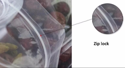 Picture of High Quality Zip Lock Jumbo Storage Plastic Packet - 12*16 inches - 20 pcs pack - Neutral