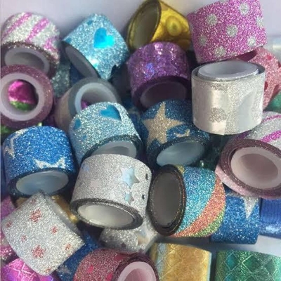 Picture of Mini Glitter Washi Tape - 20 pcs - Multicolor