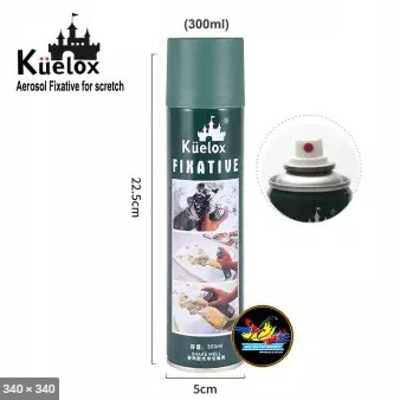 Picture of Kuelox Fixative Spray 300 ml - For charcoal, pastel, pencil drawings, and sketchesl - Multicolor