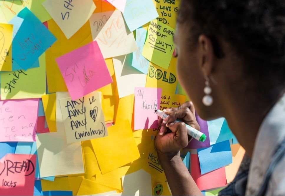 Picture of 1pcs Sticky Notes 3 x 3 Inch Self Stick For To Do List(Set of 100 Sheets) Multicolor - Multicolored