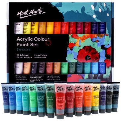 Picture of Mont Marte Acrylic Color Paint Set-36ml-24 Shades - Multicolor