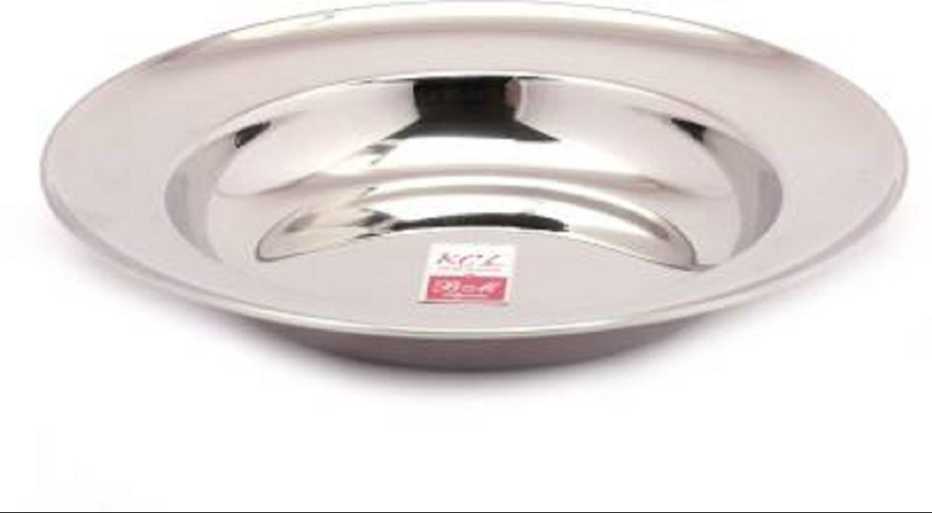 Picture of Stainless Steel  Size 6 Rice Plates  ( PACK OF 6 Rice Plates) - Silver