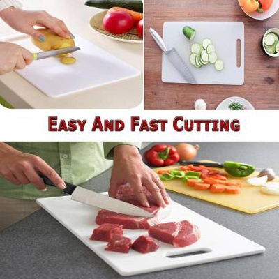 Picture of Plastic Cutting Board fruit,vegetable,maeat board - White