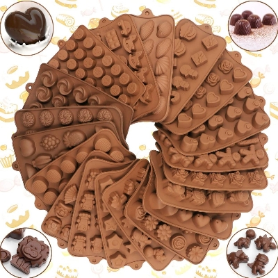 Picture of Silicone Chocolate Shapes 3D Flowers Shape Moulds Silicone Mold Cake Mousse For Ice Creams Chocolates Pastry Art Pan Dessert Bakeware Cake Decorating Tools - Random