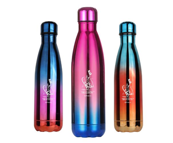 Picture of 600ml Double-Wall Insulated Vacuum Flask 1pcs  Stainless Steel Water Bottle For Girls Colorful BPA Free Thermos for Sport Water Bottle - Multicolor