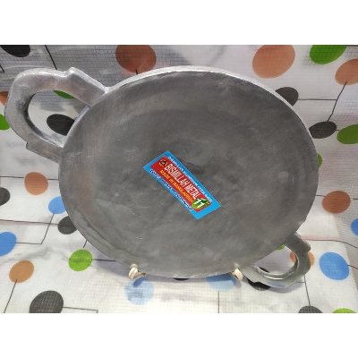 Picture of 27Cm Tawa Pure Aluminium Cookware With Aluminium Tawa,(R)Gift And Home Decoration. - silver