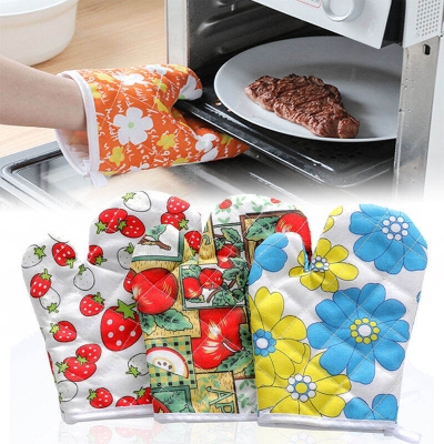Picture of Heat Resistant Anti-Slip Cooking Glove - Microwave and Kitchen Baking Tool - Multicolor