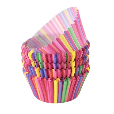 Picture of 50 pcs Multicolor Cupcake Liner Baking Cups Mold Paper Cases Cake Decorating - Not Specified