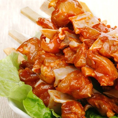 Picture of 50 Pcs Disposable Wood Sticks Barbecue Tools Natural Bbq Bamboo Skewers For Shish Kabob Grill Fruit - Multicolor