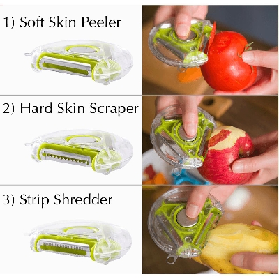 Picture of Compact Rotary Vegetable Peeler Kitchen Gadget Tools - Multicolor