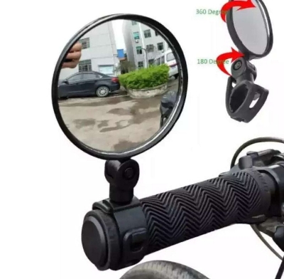 Picture of Bike Bicycle Handlebar Flexible Safe Rearview Rear View 360° Mirror - Black