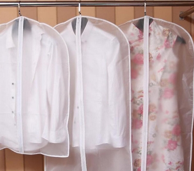Picture of Plastic Clear Dust-proof Cloth Cover Suit Dress Clothing Costume Bag Storage Home Storage Protect Cover - Clear