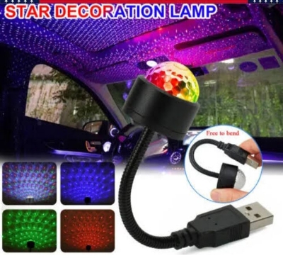 Picture of 7 Colours LED Starry Sky Party Lamp usb Projec Lights USB Night Roof Mini Light Galaxy Car Stars Lamp Decor - Multicolor