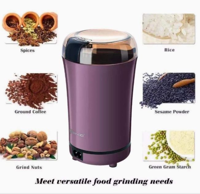 Picture of Grain Mills, Electric Spice Coffee Grinder Fine Grinding Machine Grain Mill Crusher Household Small Mill Herbal Dry Mill - Multicolor