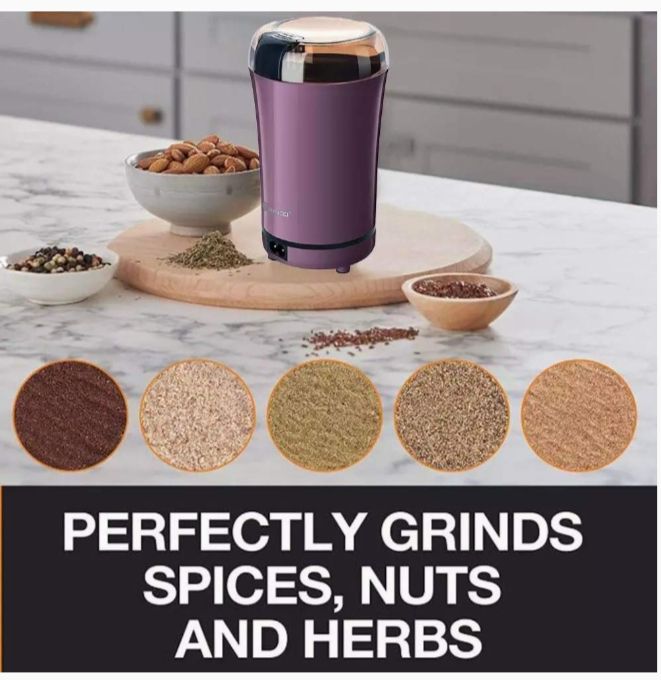 Picture of Grain Mills, Electric Spice Coffee Grinder Fine Grinding Machine Grain Mill Crusher Household Small Mill Herbal Dry Mill - Multicolor
