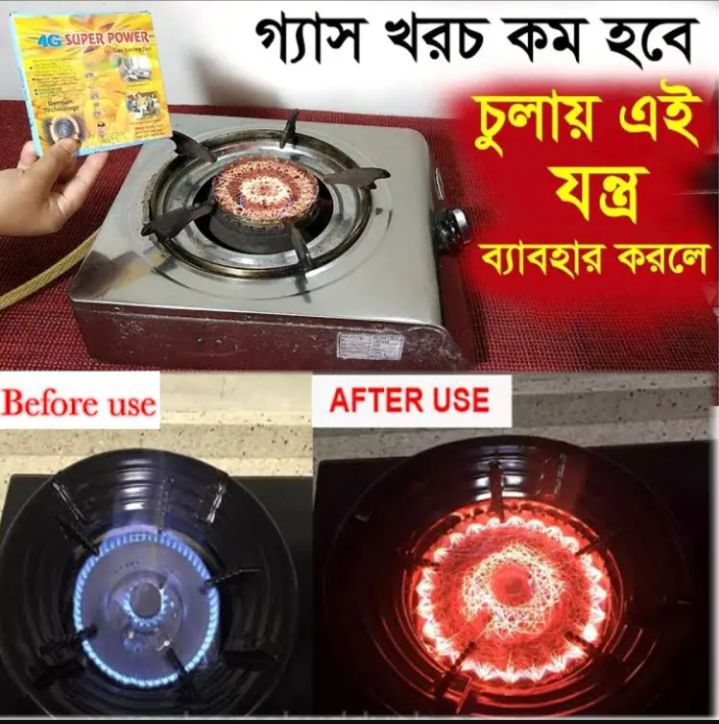 Picture of Buy 1 Get 1 Free Gas Saving Nets for LPG NPG গ্যাস সেভার নেট - Silver