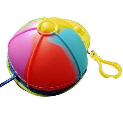 Picture of Cap Pop it bag mini coin purse finget toy Pop Hat Bubble Popper - Rainbow