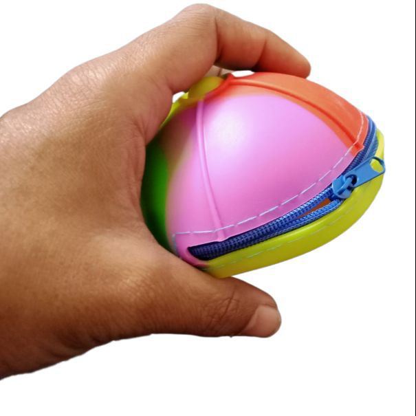 Picture of Cap Pop it bag mini coin purse finget toy Pop Hat Bubble Popper - Rainbow
