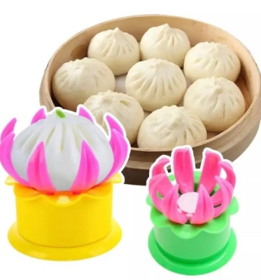 Picture of Momo Maker Heavy Pastry Steamed Stuffed Bun Pie Dumpling Making Mould - Multicolor