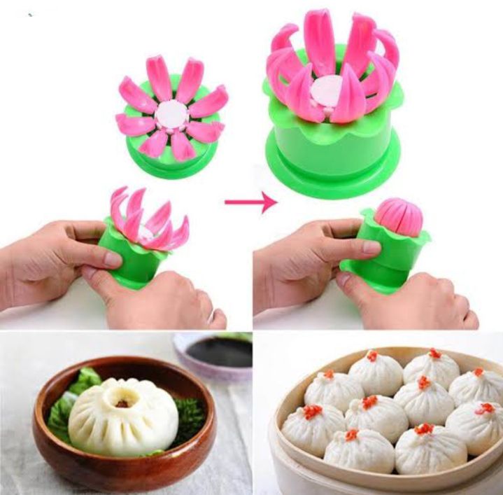 Picture of Momo Maker Heavy Pastry Steamed Stuffed Bun Pie Dumpling Making Mould - Multicolor