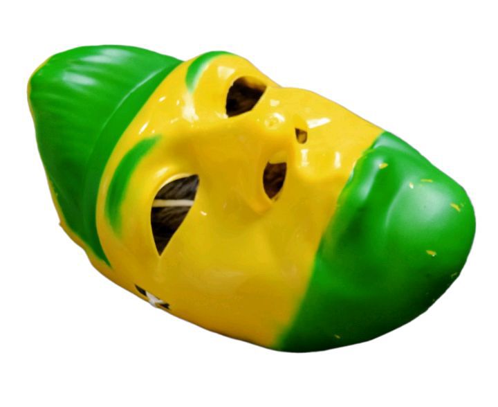 Picture of Party Dress Up plastic Masks for Masquerade, Novelty Costume Monster Animal Head Mask for Children Men Women - Yellow